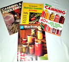 Vintage LOT of 4 Guide Book Gardening Canning Freezing & Preserving cb10