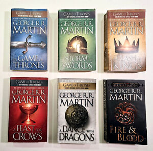 New ListingGame of Thrones Series Lot of 5 + House of Dragons, George R R Martin Paperbacks