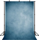 Abstract Blue School Photo Backdrop for Pictures Portrait Solid Color New