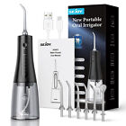 SEJOY Water Flosser Cordless 5 Mode Dental Oral Irrigator 6 Nozzle Teeth Cleaner