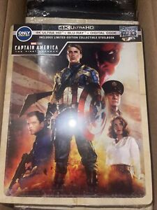 Captain America The First Avenger Steelbook 4K Ultra HD + Blu-Ray + Digital Mint
