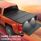 5.8ft Hard Tonneau Cover Tri-Fold For 2009-2023 Ram 1500 Truck Bed w/LED Light