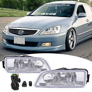 Fit For Honda Accord 2003-2007 w/Wiring 4DR Front Bumper Driving Fog Light Lamp (For: 2007 Honda Accord)