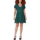 Black Tape_ Womens Green Lace Knee Length Cocktail and Party Dress XS BHFO 7501