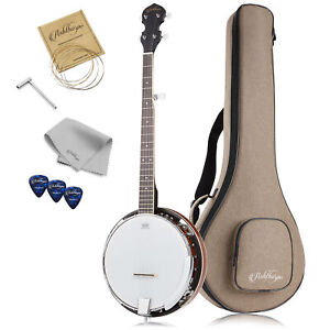 5-String Banjo, Left Handed w/ Closed Back, Mahogany Resonator, Geared 5th Tuner