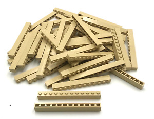 Lego 50 New Tan Bricks Building Blocks 1 x 12 Stud Pieces