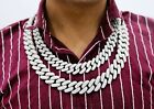 MOISSANITE Miami Cuban Link Iced Chain Necklace 20