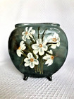 New ListingSigned Vintage Studio Pottery Floral 4 Footed Vase 9 1/2
