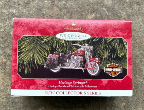 New ListingHallmark Keepsake Harley Davidson Ornament Heritage Springer 1999 Die Cast Metal