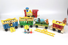 VTG 1973 Fisher Price Circus Train #991 Engine Cars Caboose Animals People X14