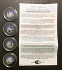 1999 US Kennedy Brothers Colorized State Quarters Set of 4! w/Nice History!