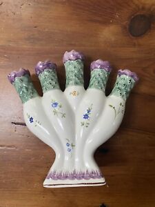 5 Finger Ceramic Vase Made In Portugal