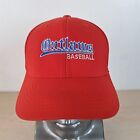 OUTLAWS BASEBALL FITTED HAT/CAP, SIZE L/XL, RED/BLUE, OUTDOOR/SPORTS