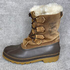 Sorel Caribou Kaufman Waterproof Winter Boots Wool Lined Made In Canada Men's 9