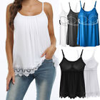 Camisole with Built in Bra Womens Flowy Swing Tank Tops Stretch Cami Plus Size