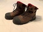 Avenger Work Boots Mens Size 12 W Composite Toe EH A7542 Brown Leather Lace Up
