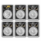 6-Coin 2021 Morgan/Peace Dollar Set MS-70 PCGS (First Day)