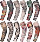 12 Pieces Tattoo Sleeves Set Fake Arm Sleeves Cover Realistic Soft Elasticity