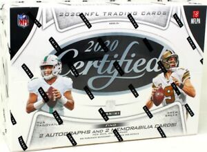 2020 PANINI CERTIFIED FOOTBALL HOBBY 24 BOX CASE BLOWOUT CARDS