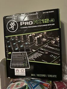 Mackie ProFX12v3 12-Channel Analog Mixer with Onyx Mic Preamps, Effects and USB