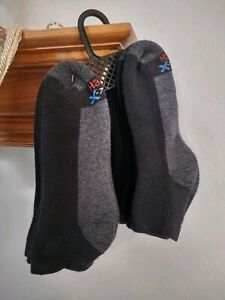 Men's Hanes X-temp ankle socks black/gray