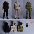 1/12 Scale Soldiers Clothes Accessories Sleeveless Hoodie&Pants Clothes Suits