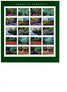 Scott # 5461-5470, American Gardens - Pane of 20 Forever Stamps - 2020 - MNH
