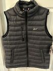 New With Tags Men’s Reebok Puffer Vest Jacket Charcoal Size L