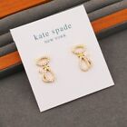 ❤Kate Spade Cute kitten hollow exquisite zirconia earrings