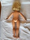 VINTAGE DOLL COMPOSITION BODY 17 INCH GREEN SLEEP EYES BLONDE HAIR HAUNTED PARTS
