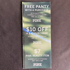 Victorias Secret PINK Coupon $10 OFF $40 & $7 OFF PINK Beauty Item Panty 5/15/24