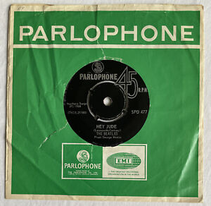 THE BEATLES -Hey Jude- Rare South Africa 7” With Orig Parlophone Sleeve (Vinyl)