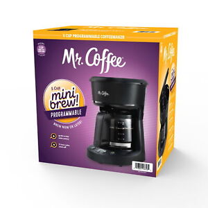 5-Cup Programmable Coffee Maker, 25 oz. Mini Brew, Black by Mr. Coffee