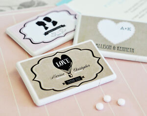 Personalized Vintage Mint Bridal Baby Shower Wedding Favor - 25 to 200 quantity