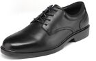 Men's Full Grain Leather Oxford Work Dress Shoes - Classic Soft Toe