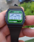 New Vintage Asahi Dinosaurs digital lcd watch jurassic park from 1993