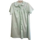 Vintage Sears PermaPrest Womens Robe and Nightgown Set Light Green Size 32/34