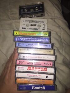 Lot of 12 Cassette tapes various artists