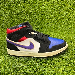 Nike Air Jordan 1 Mid Mens Size 10 Multicolor Athletic Shoes Sneakers 852542-005