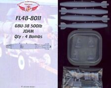 Flying Leathernecks Models 1/48 GBU-38 500lb BOMB JDAM (4) Resin Set