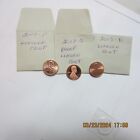 2013 P & D AND S PROOF LINCOLN CENTS 3 COINS BU.