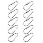 10Pcs Parrot Toy Accessories Parts Stainless Steel Hooks for Hanging Bird Toys