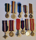 New ListingLot of 11 Military Miniature WMedals W1 or WW11 Pre-Owned
