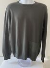 Vintage Prada Wool Blend Crew Neck sweater Size 54 Men's Gray Made In Italy