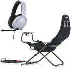 Playseat Challenge Sim Racing Seat, Black + Premium Sony INZONE H3 Gaming Heaset