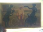 RARE 1910 TRANSPARENCY HOLD TO LIGHT VALENTINE POSTCARD CUPIDS MESSAGE BICYCLES