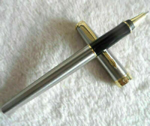 Excellent Parker Sonnet Series Steel Color Golden Clip 0.5mm Nib Rollerball Pen