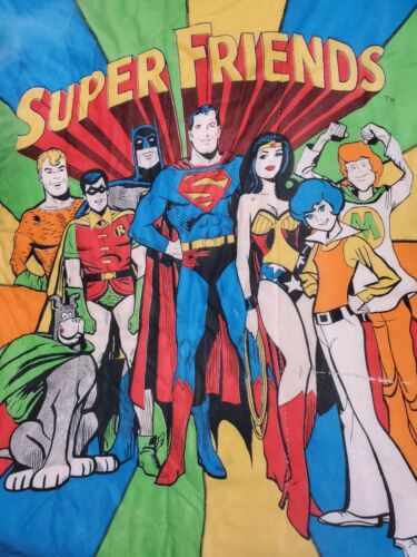 Vtg 70s Sleeping Bag DC Comics Super Friends! Retro Coolness!!