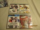 ps3 games lot of 4 games Tiger Woods 11, NHL 11, Madden 11, NBA 2K14 Great!!
