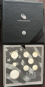 2012 Limited Edition Silver Proof Box Set 8 Coins w/ COA - Some toning on coins